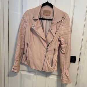 Blank NYC Light Pink Leather Jacket